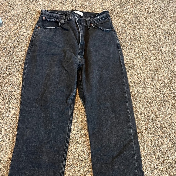 Abercrombie&Fitch Curve Love ultra high rise straight leg ankle jeans size 4 - Picture 1 of 4